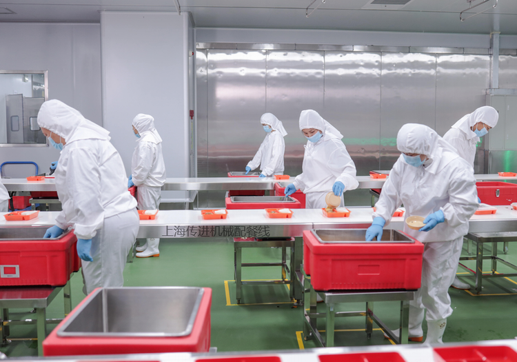 <font color='#999999'>快餐廳配餐輸送機(jī) 快餐打包流水線(xiàn)</font>